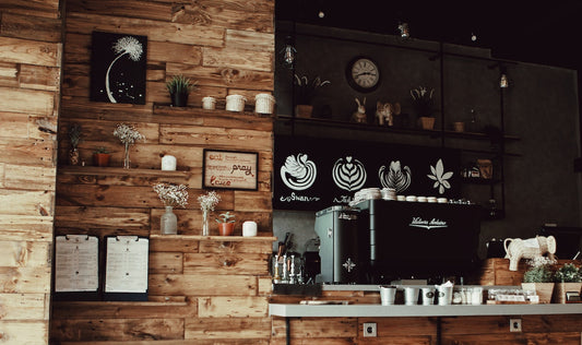 Coffee shop counter