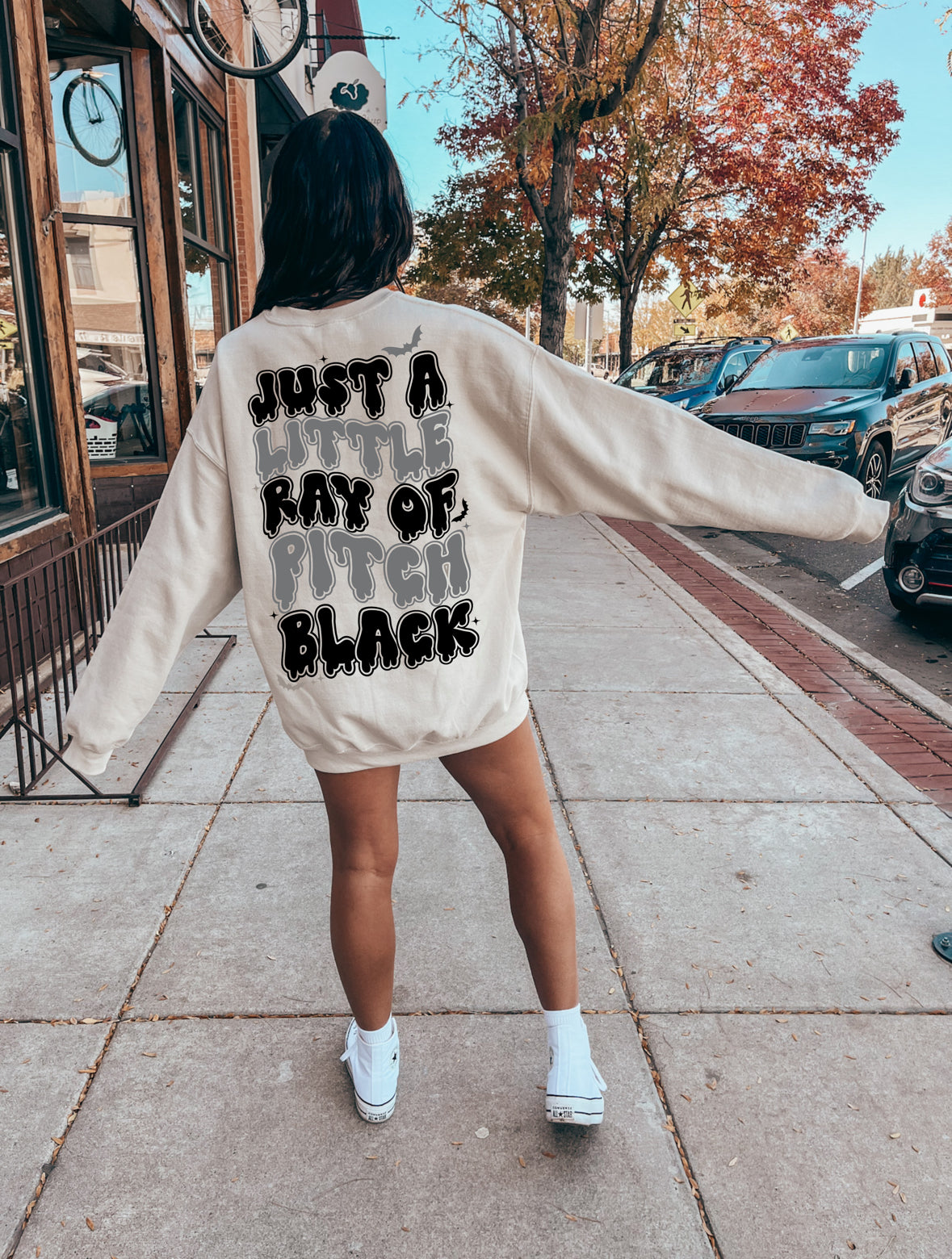 Ray of Pitch Black Graphic Tee + Crewneck Sweatshirt