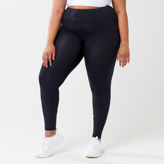 High-Rise Pocket Leggings - Black