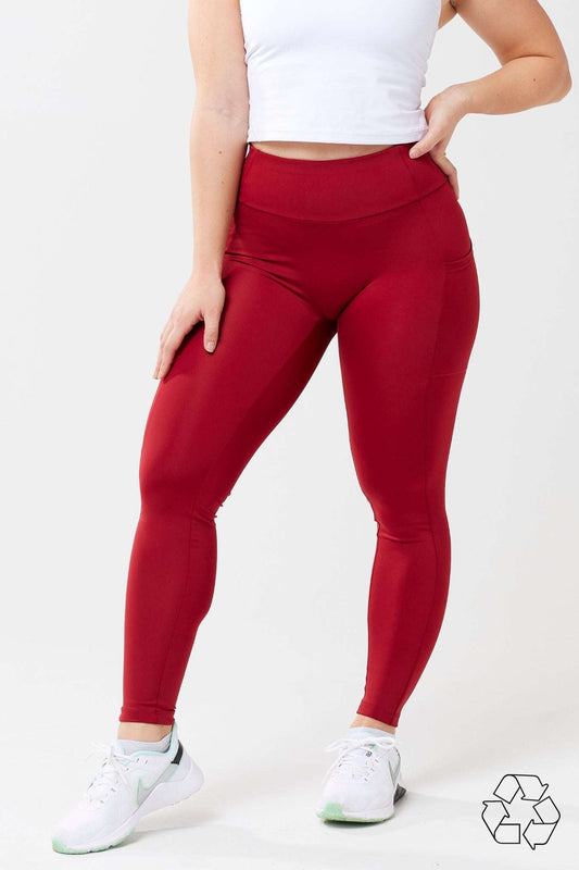 Buy Danskin Swift Tempo Mineral Red Leggings Women's Activewear 2024 Online