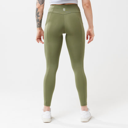 High-Rise Pocket Leggings - Olive