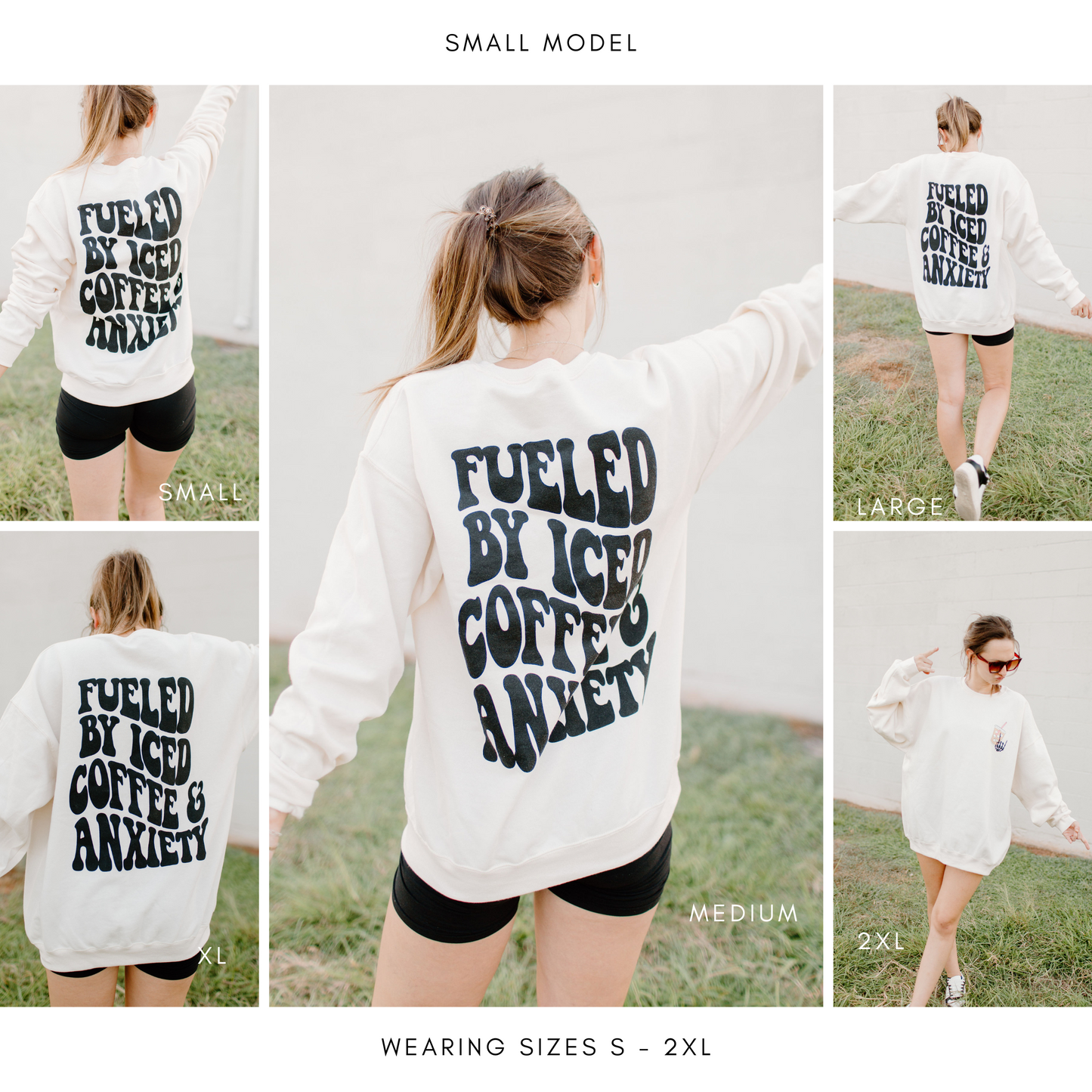 Coffee and Anxiety Graphic Sweatshirt